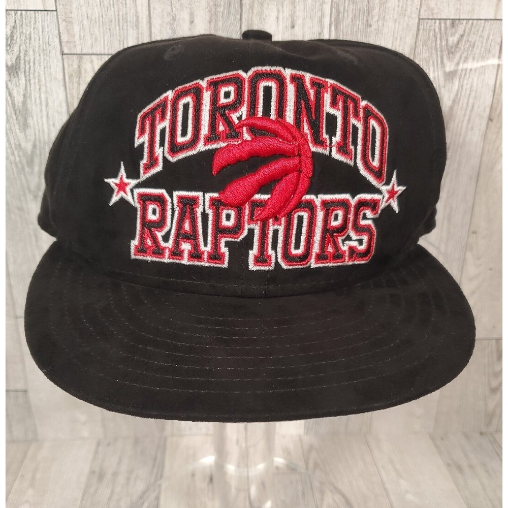 New Era 9Fifty NBA Toronto Raptors Black Snapback Hat Suede Feel Used